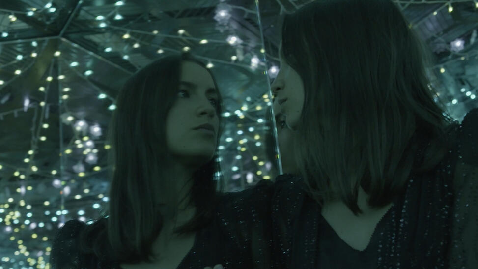 Dans la glace guirlandes